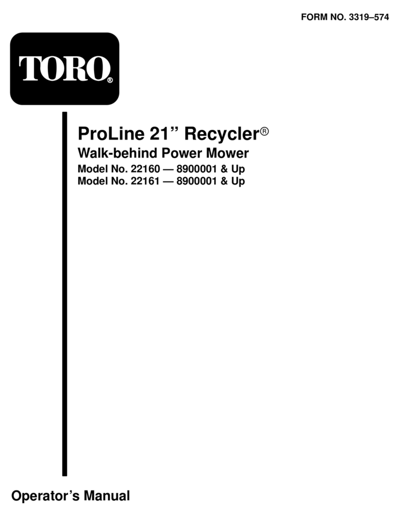 Toro ProLine 22160 User manual