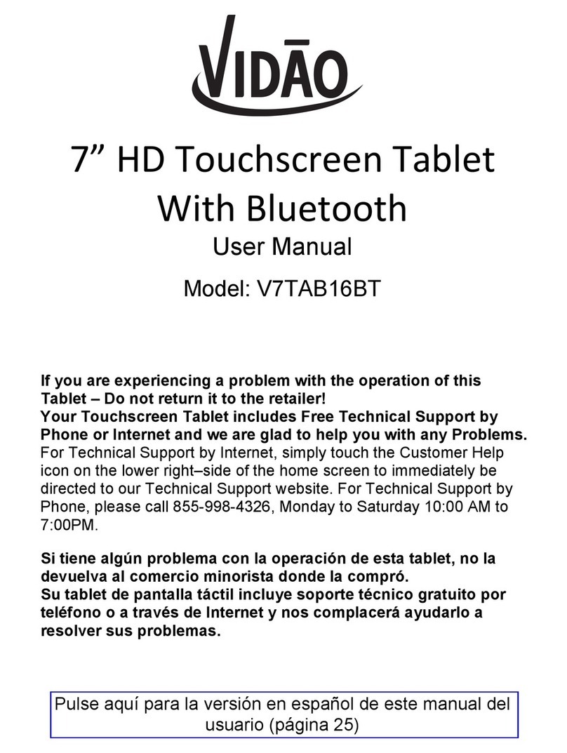 Vidao V7TAB16BT user manual