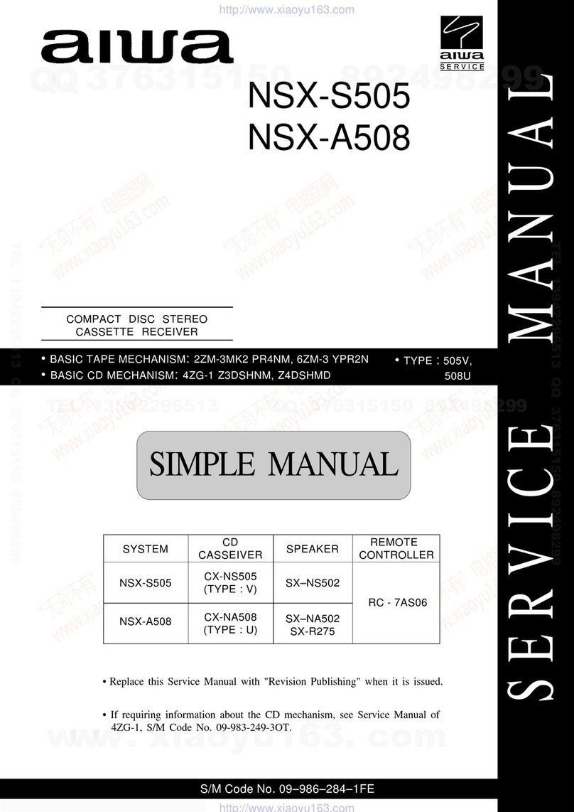 Aiwa NSX-S505 Service manual