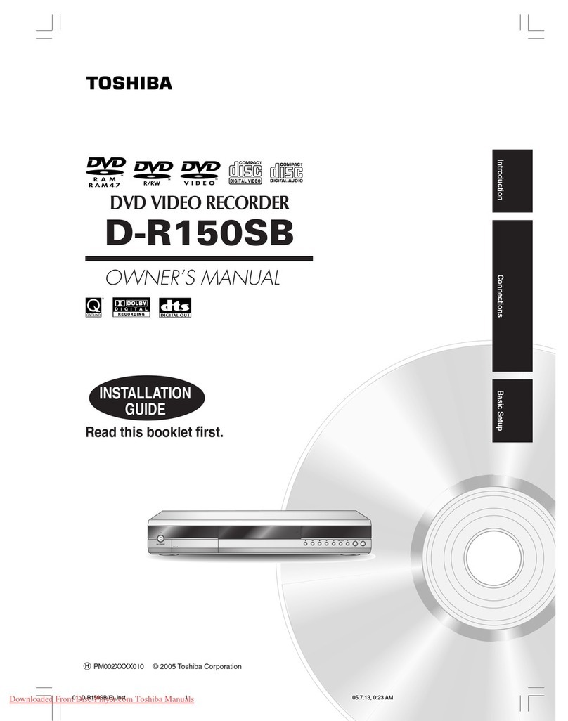 Toshiba D-R150SB User manual