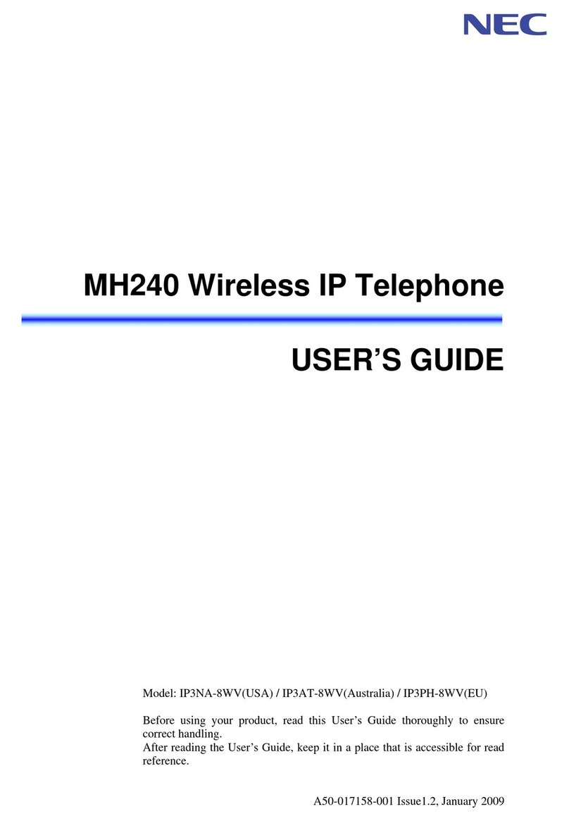 NEC UNIVERGE MH240 User manual