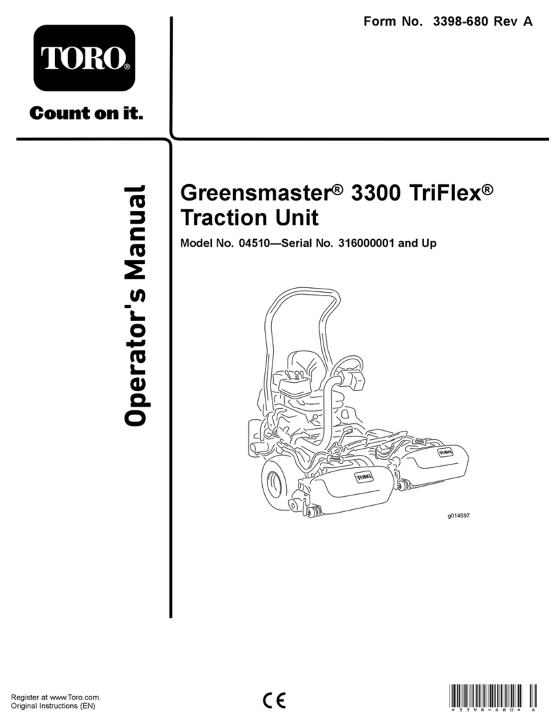 Toro 04510 Greensmaster 3300 TriFlex Operator's manual