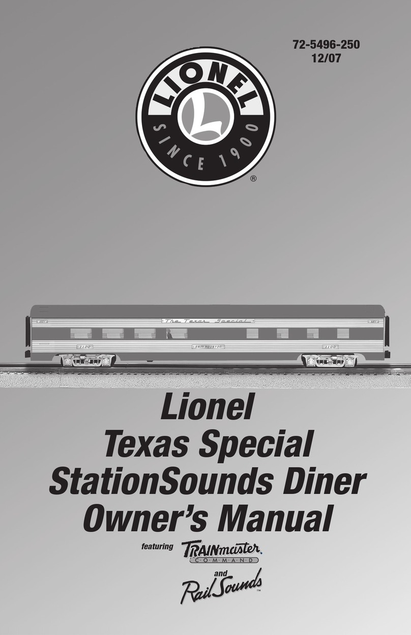 Lionel 6-25496 owner's manual