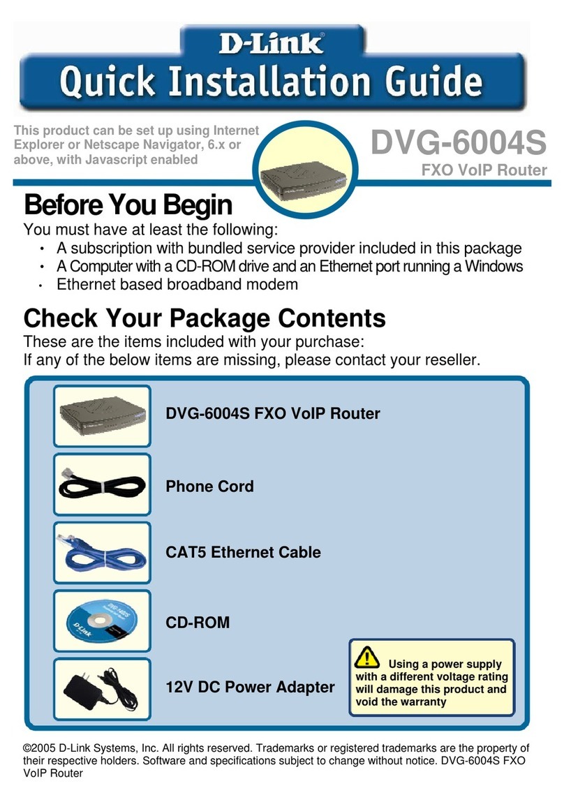 D-Link DVG-6004S User manual