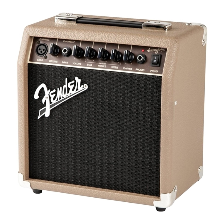 Fender ACOUSTASONIC 15 owner's manual