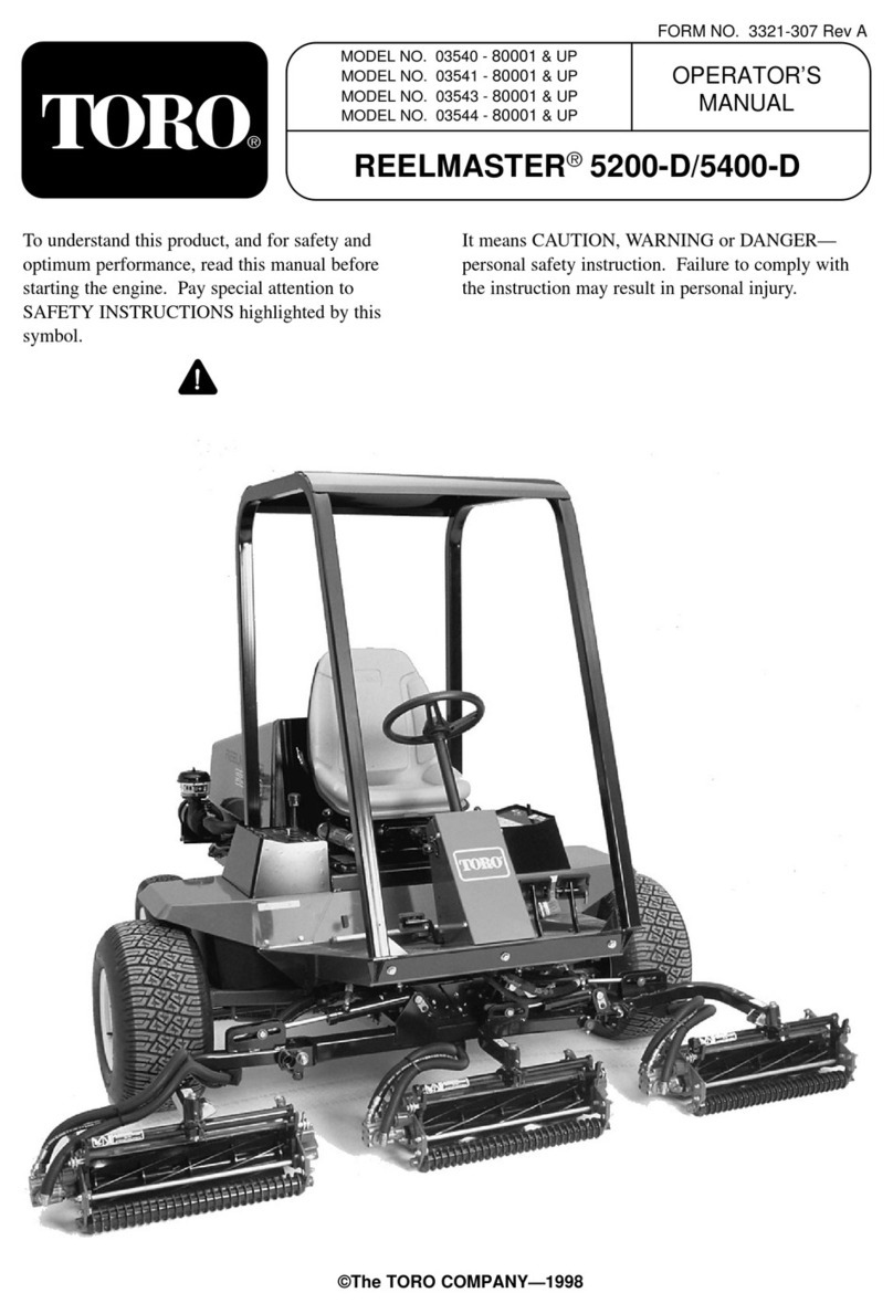 Toro 3540 Operator's manual