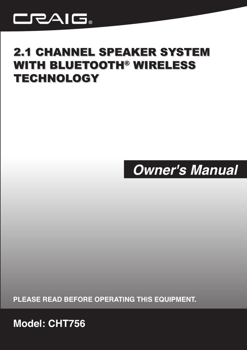 Craig CHT756 User manual