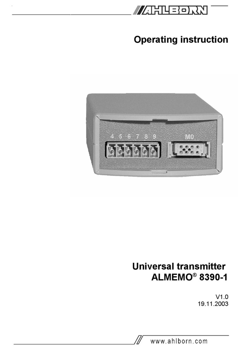 Ahlborn ALMEMO 8390-1 Operating	 instruction