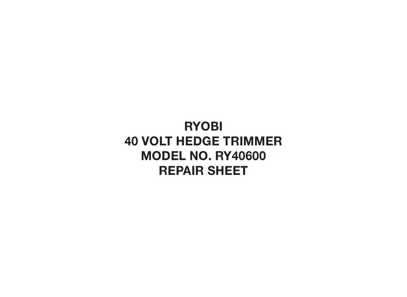 Ryobi RY40600 Quick setup guide Ryobi RY40600 Quick setup guide
