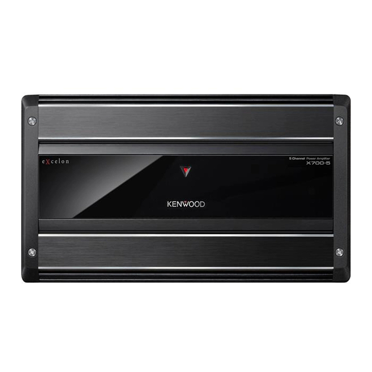 Kenwood X700-5 User manual