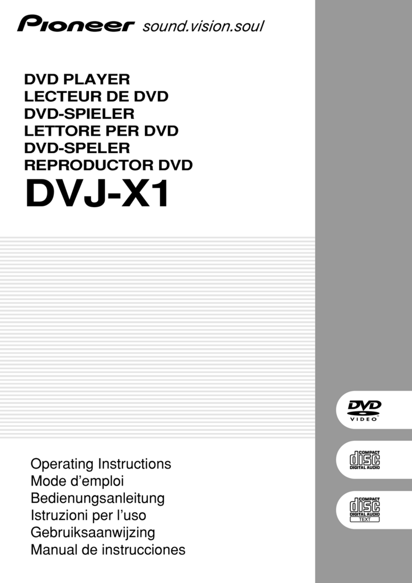 Pioneer DVJ-X1 - Professional DVD Turntable User manual