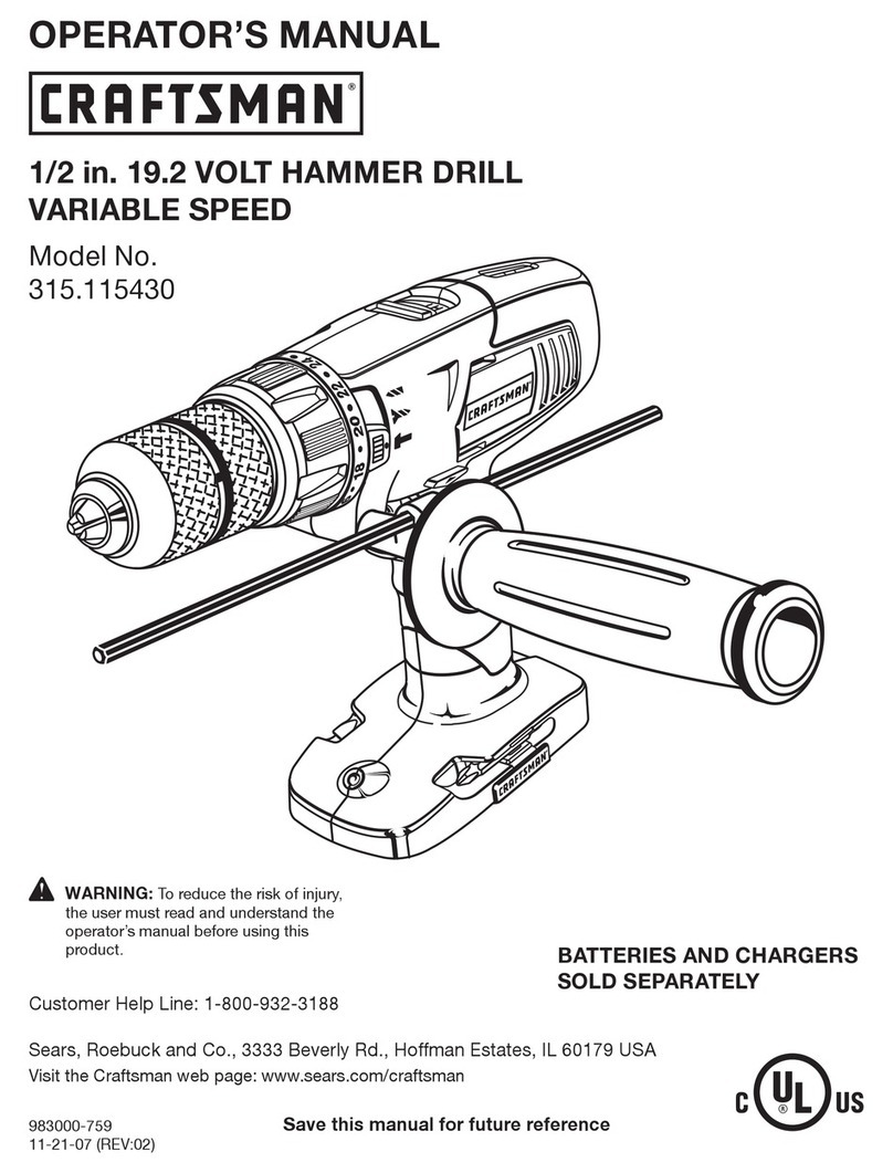 Craftsman 315.115430 User manual