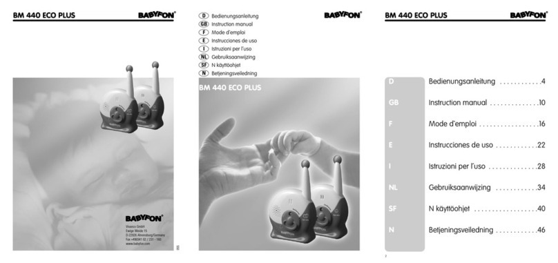 Babyfon BM 440 ECO PLUS User manual