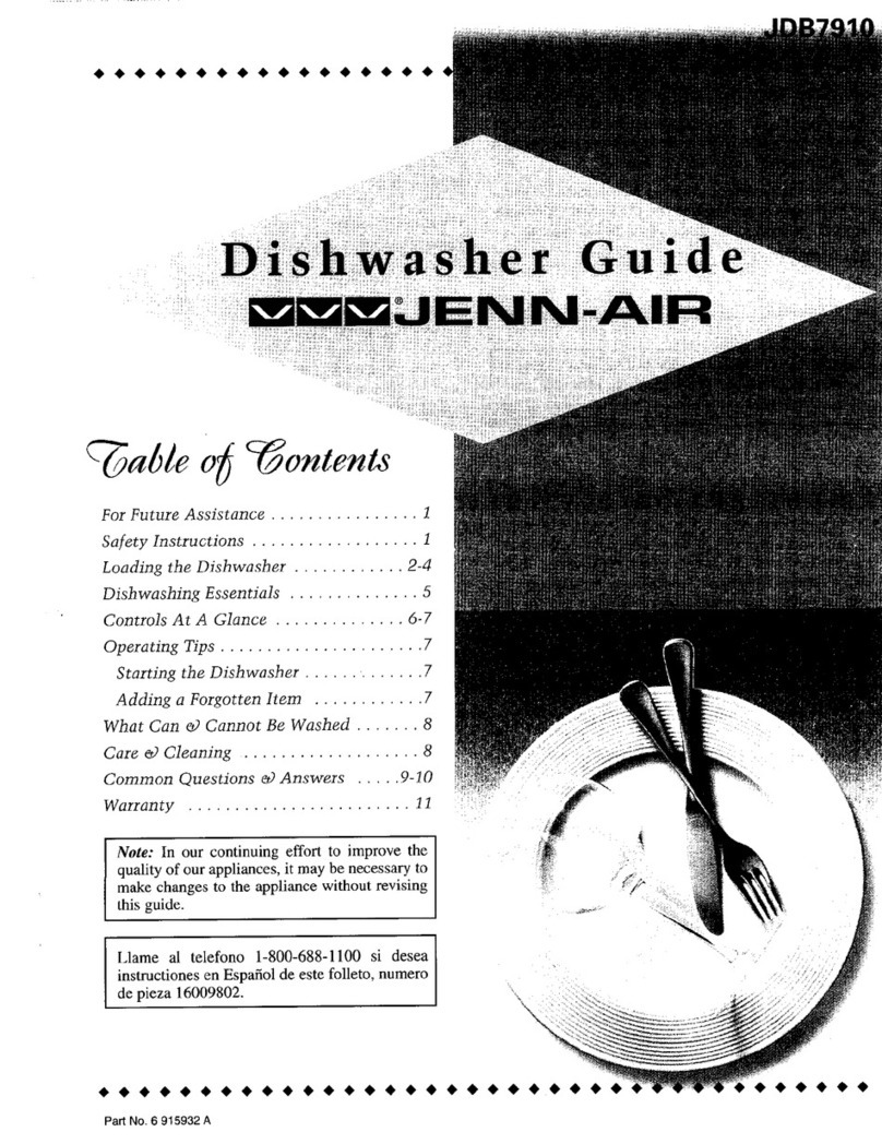 Jenn-Air JDB7910AWB User manual