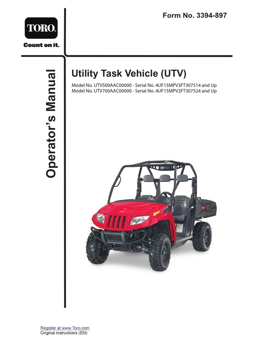 Toro UTV500AAC00000 User manual