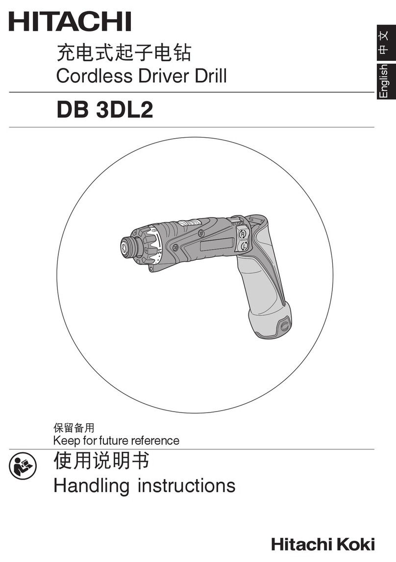 Hitachi DB3DL2 Handling instructions