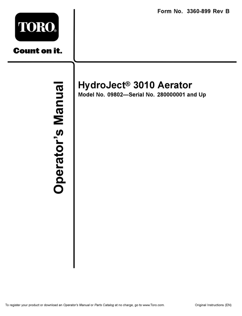 Toro 09802 HydroJect 3010 User manual