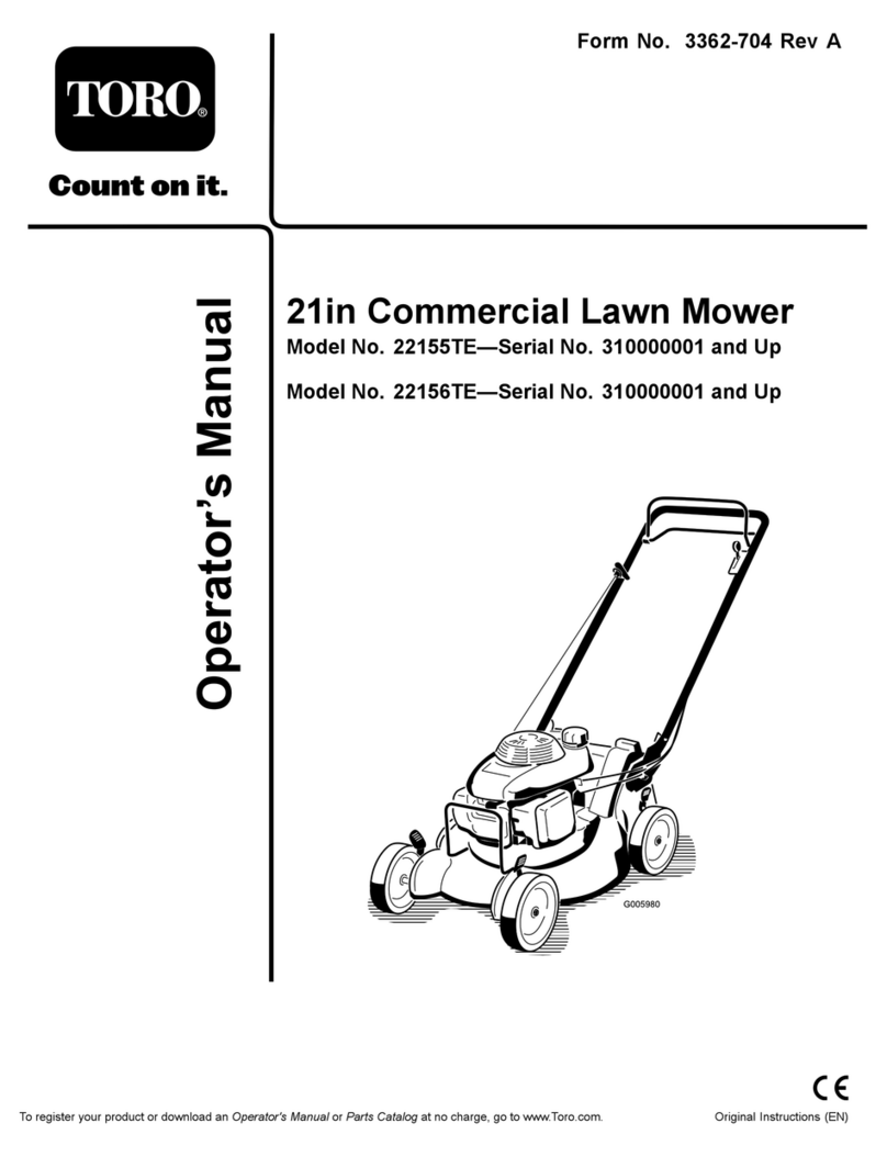 Toro 22155TE Operator's manual
