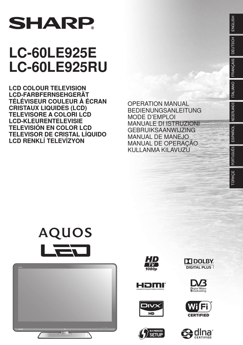 Sharp LC-60LE925E User manual