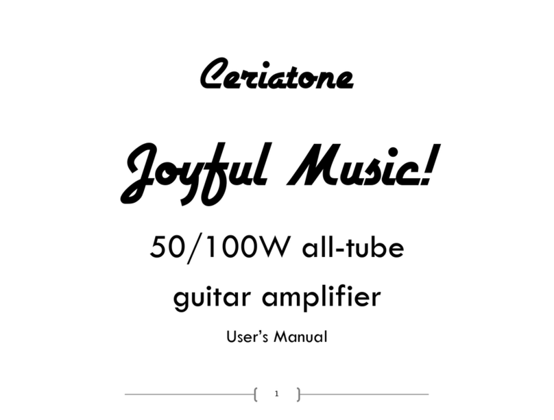 Ceriatone JM 100w user manual