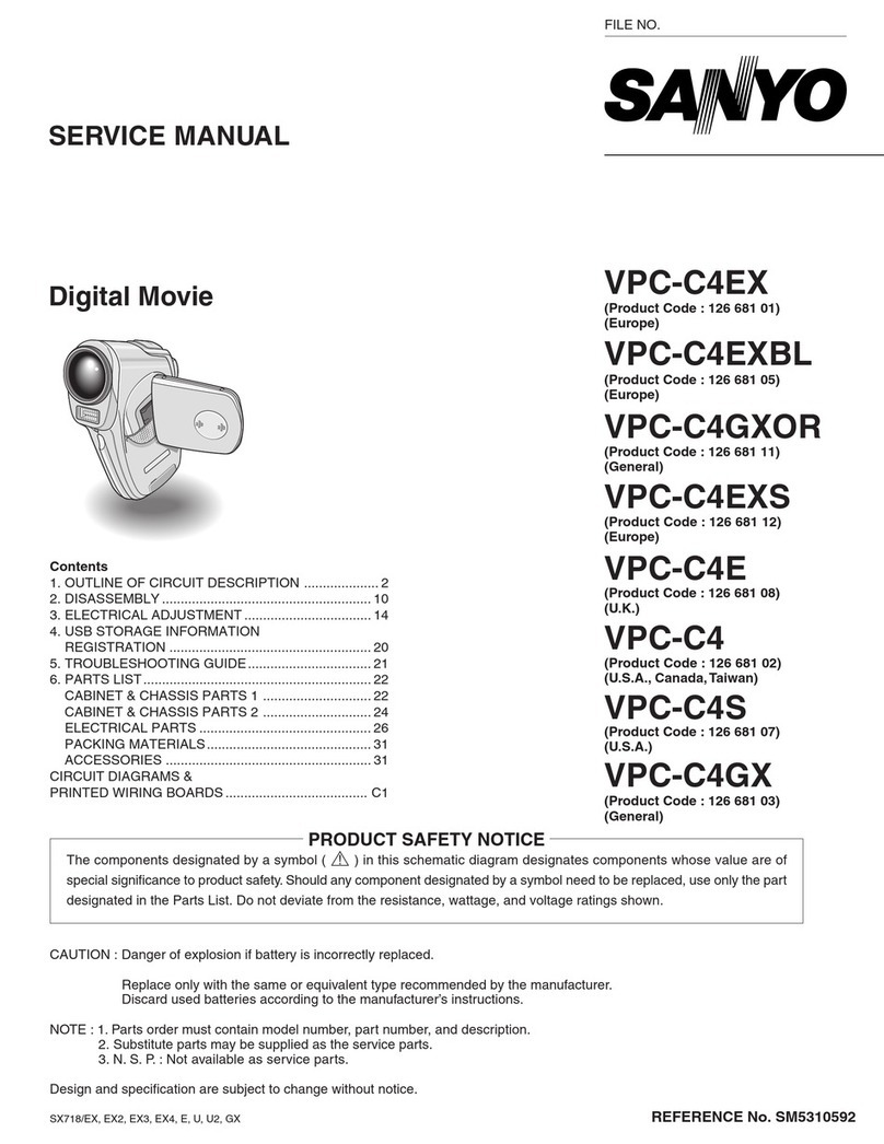 Sanyo Xacti VPC-C4EX User manual