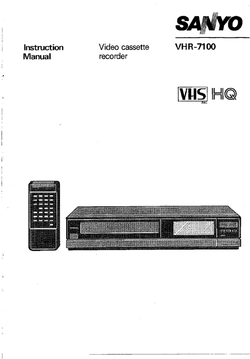 Sanyo VHR-7100 User manual