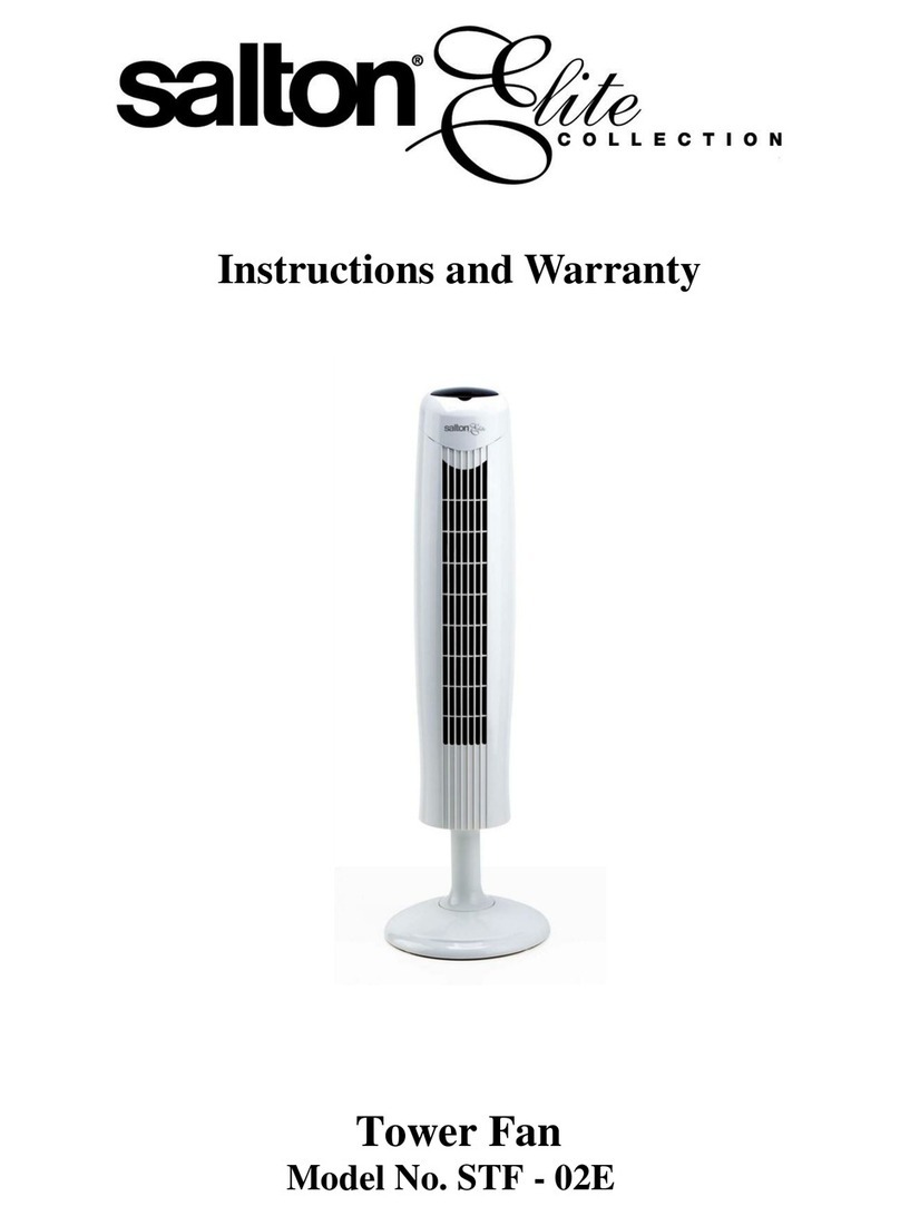Salton elite STF-02E Instructions and warranty