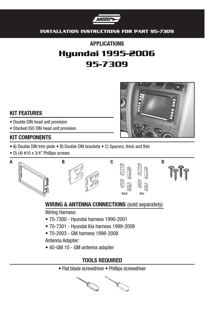 Metra Electronics 95-7309 User manual