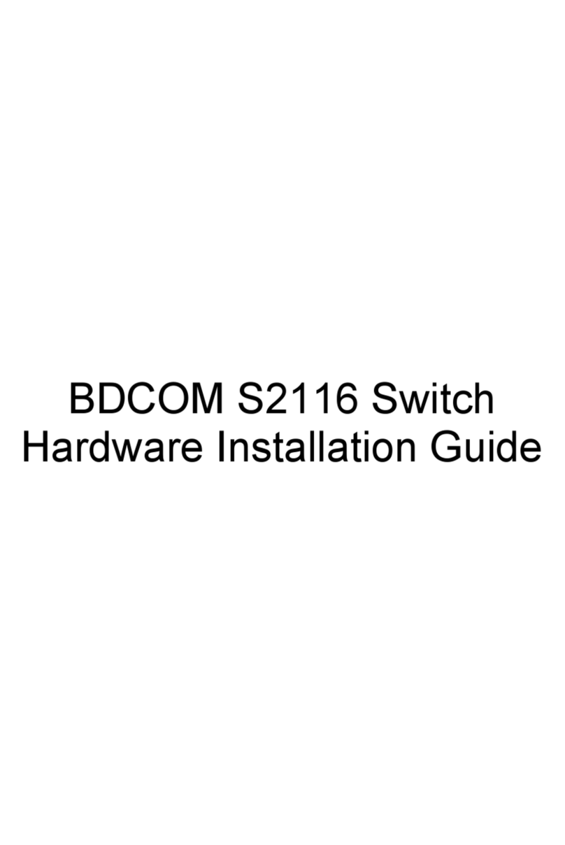 Bdcom S1216 Hardware instruction manual