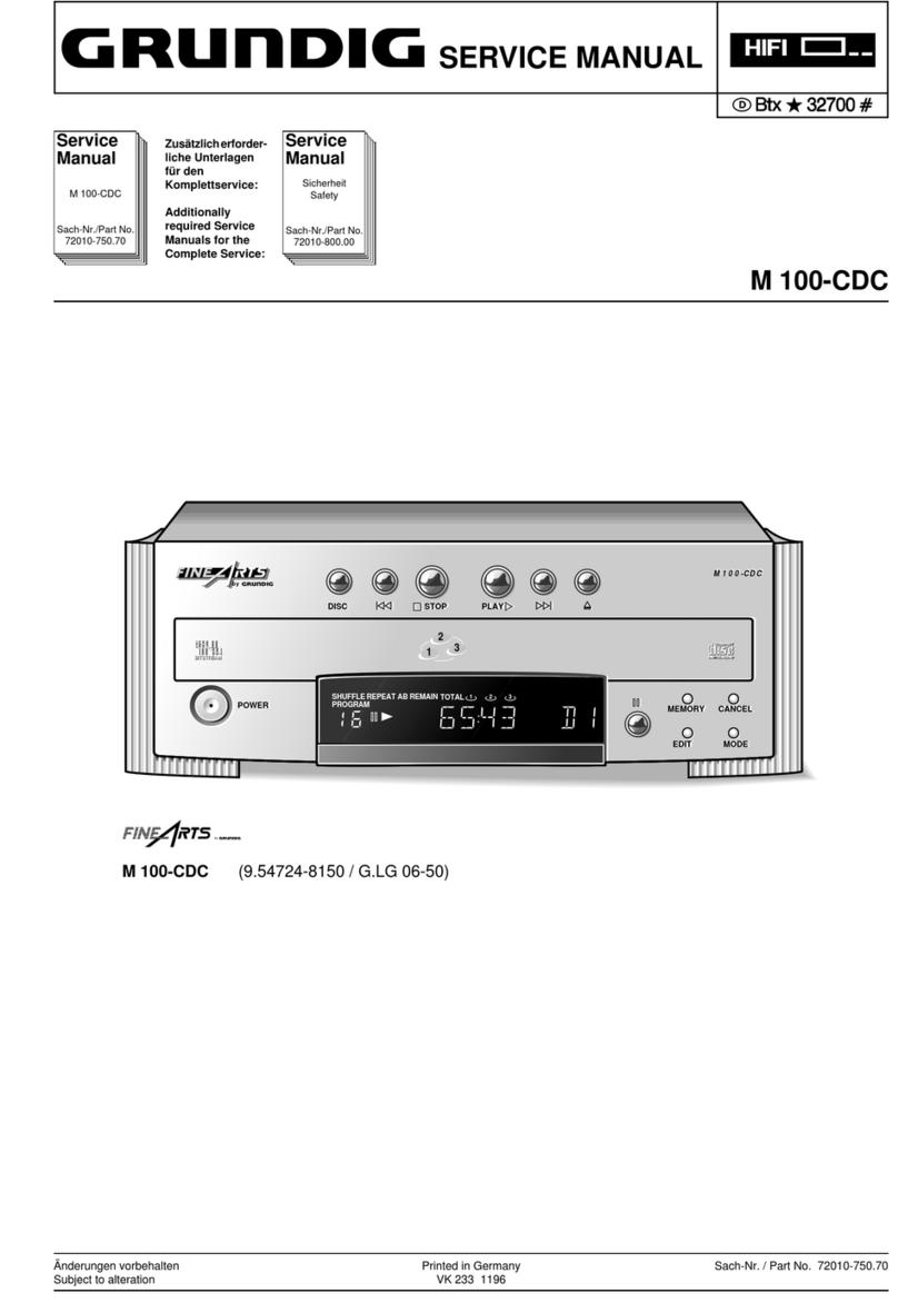 Grundig M 100-CDC Service manual