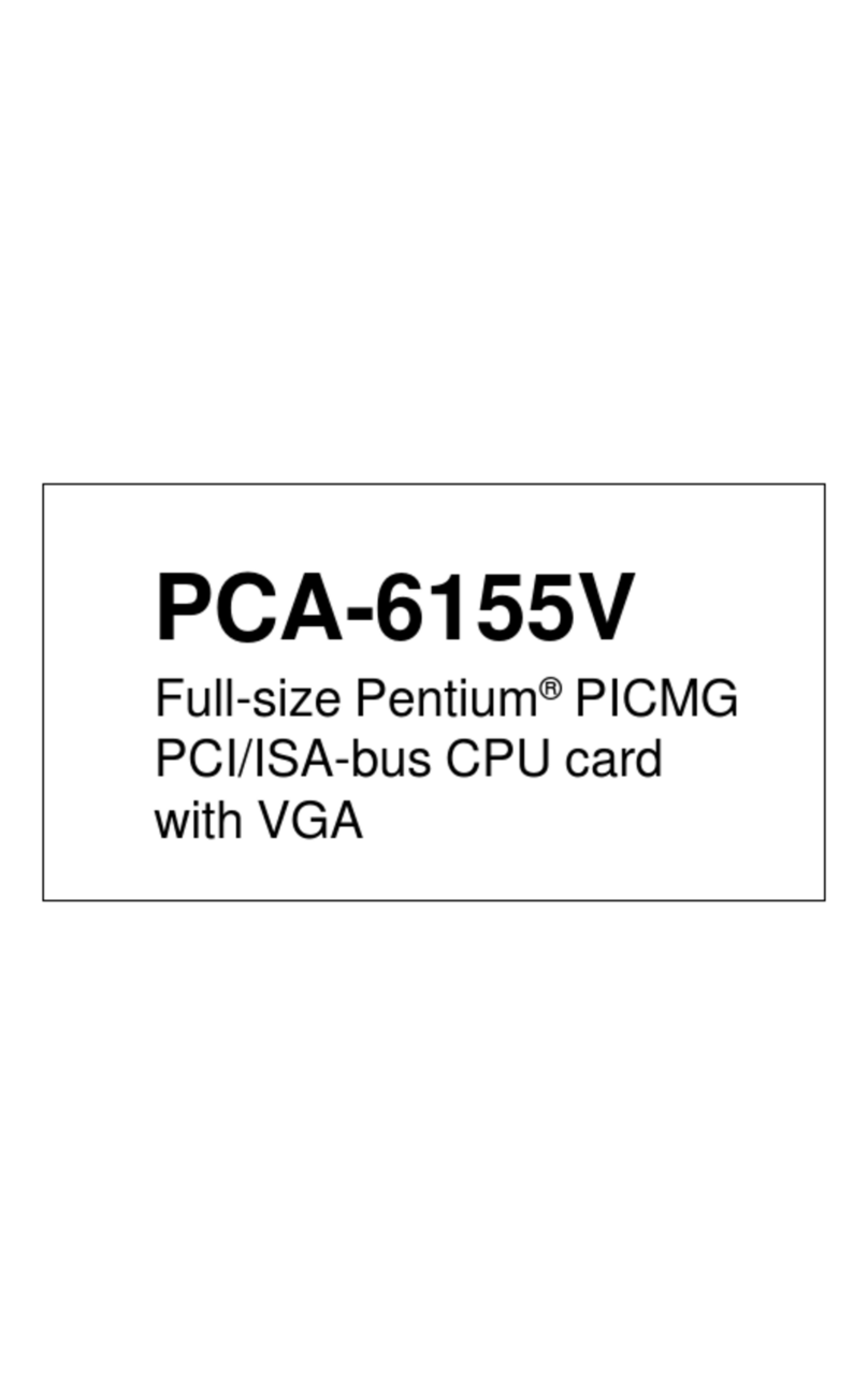 Advantech PCA-6155V User manual