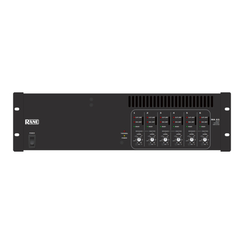 Rane MA 6S Operator's manual