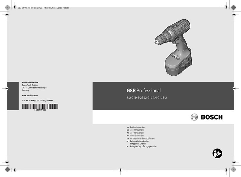 Bosch GSR 7,2-2 User manual