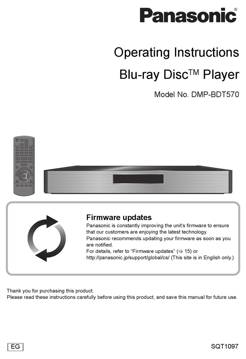 Panasonic DMP-BDT570 User manual