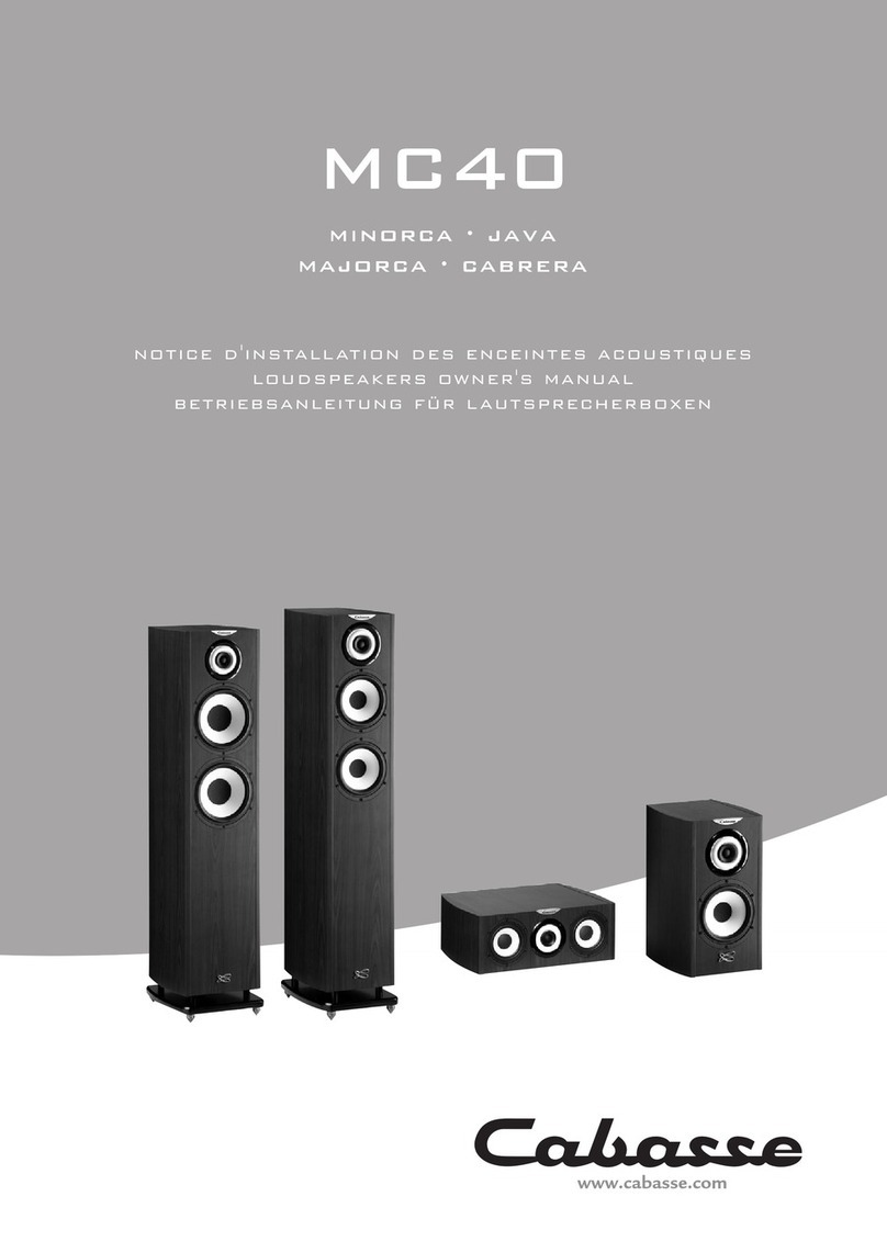 CABASSE Minorca MC40 User manual