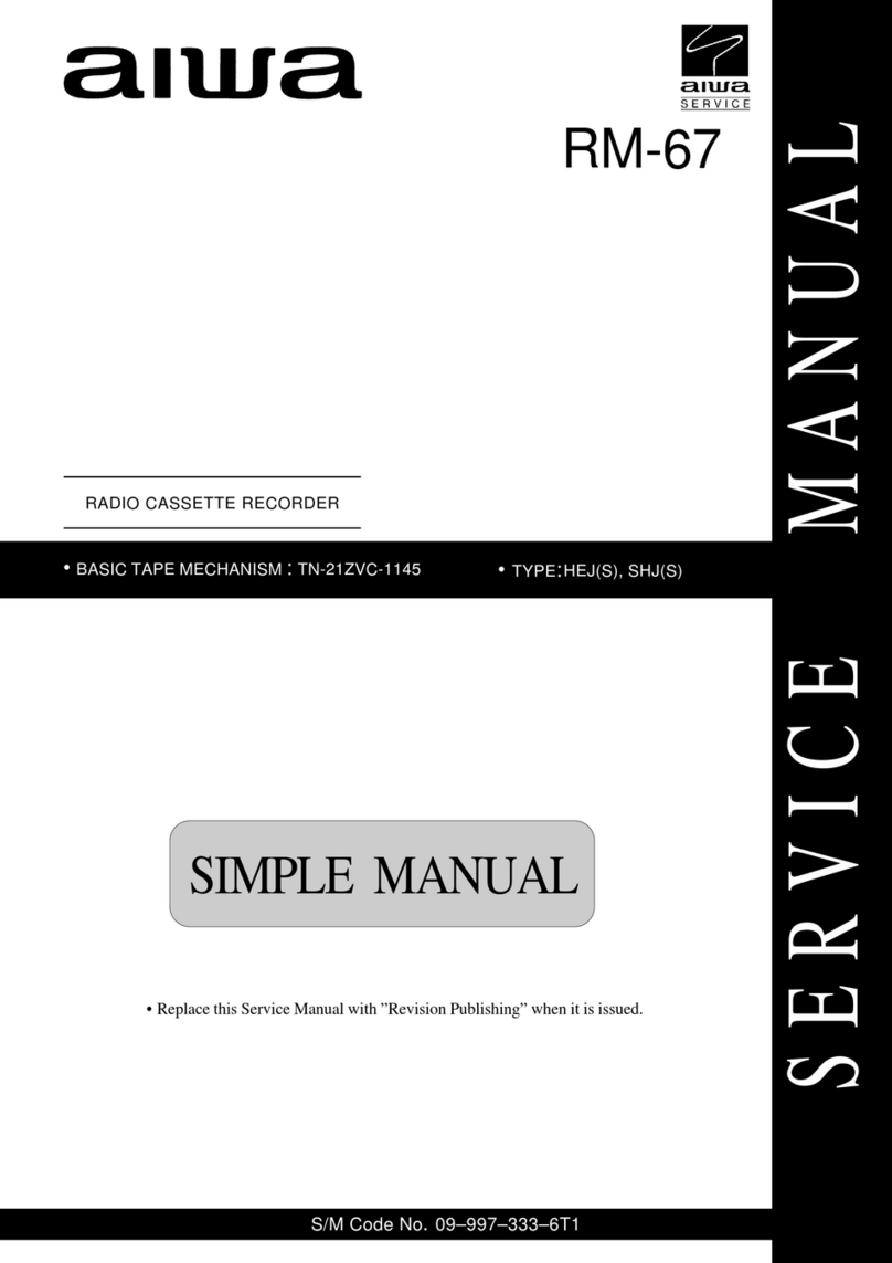 Aiwa RM-67 Service manual