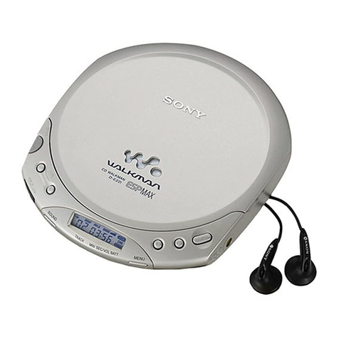 Sony Walkman D-E221 User manual