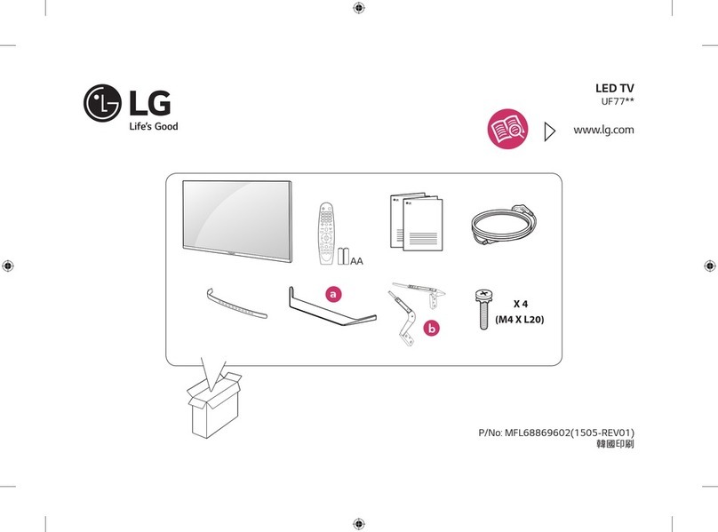 LG UF77 series User manual