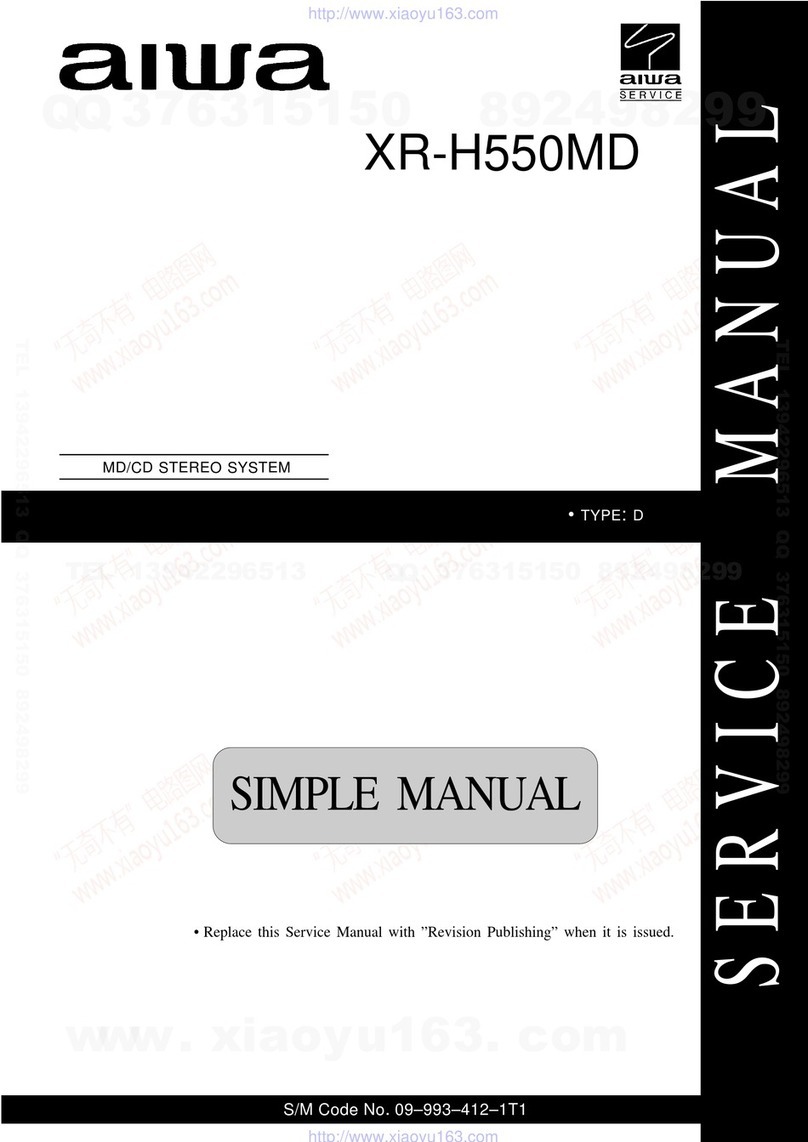Aiwa XR-H550MD D manual