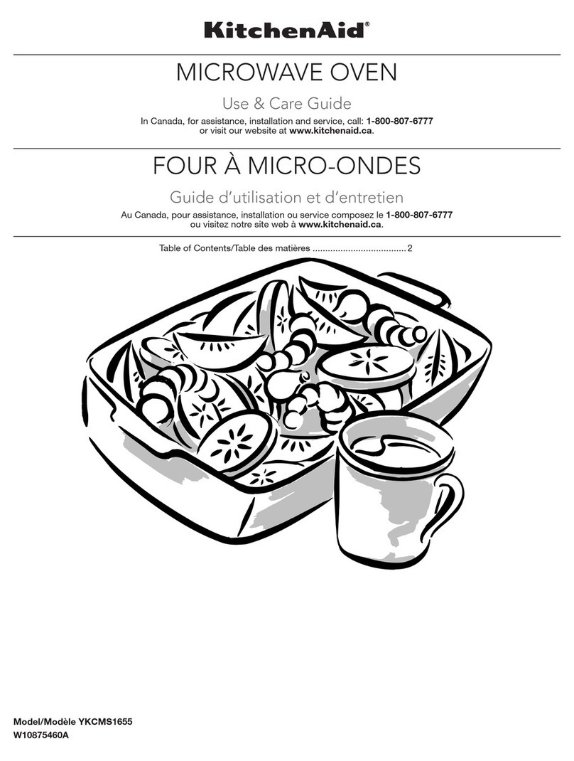 KitchenAid YKCMS1655 Use and care guide