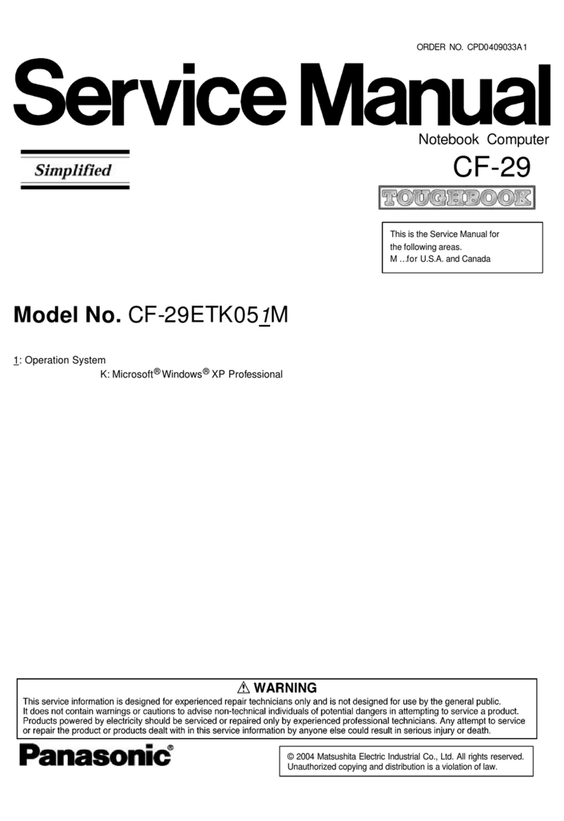 Panasonic CF-29 Series Service manual Panasonic CF-29 Series Service manual