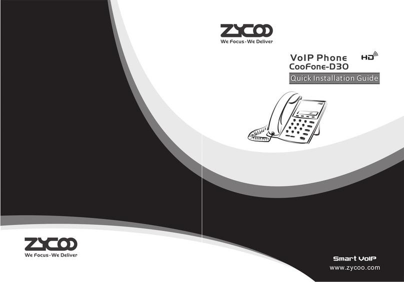 Zycoo CooFone-D30 Quick installation guide