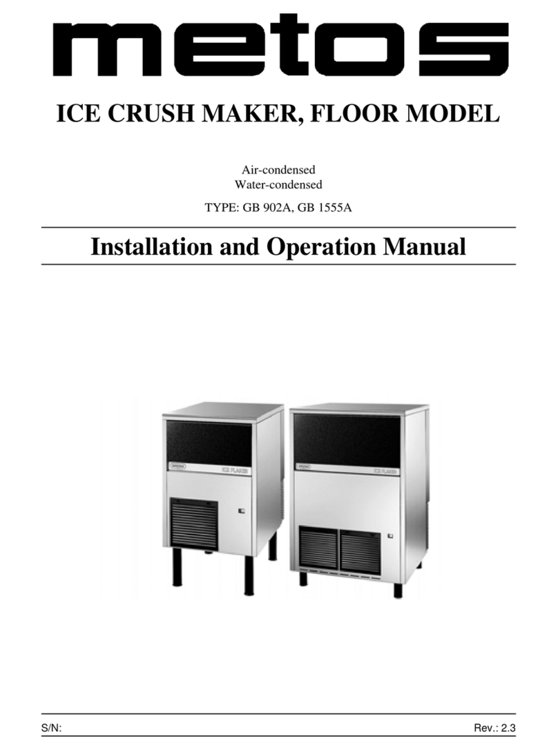 Metos GB 902A Installation and operation manual