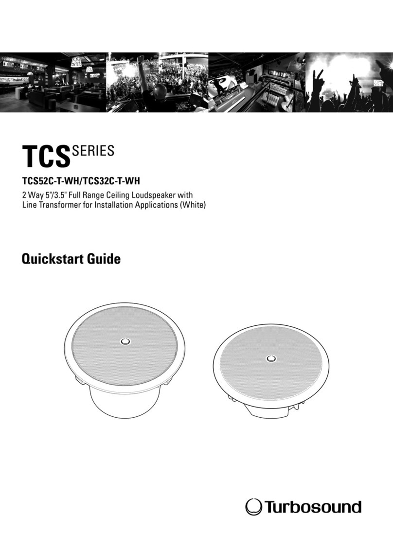 Turbosound TCS52C-T-WH User manual