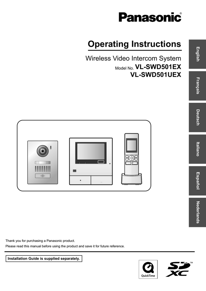 Panasonic VL-SWD501EX User manual