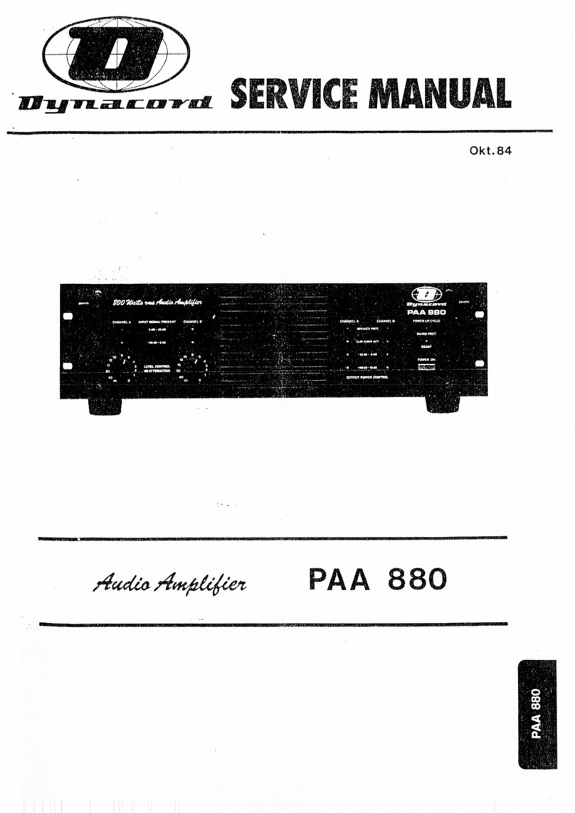 Dynacord PAA 880 User manual