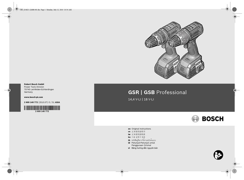 Bosch Professional GSR 14,4 V-LI User manual