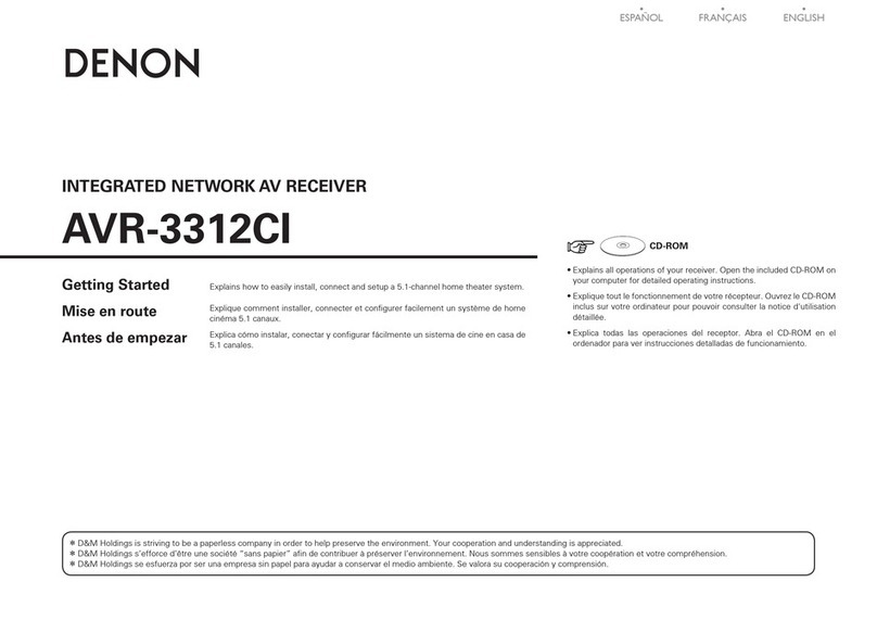 Denon AVR-3312CI User manual