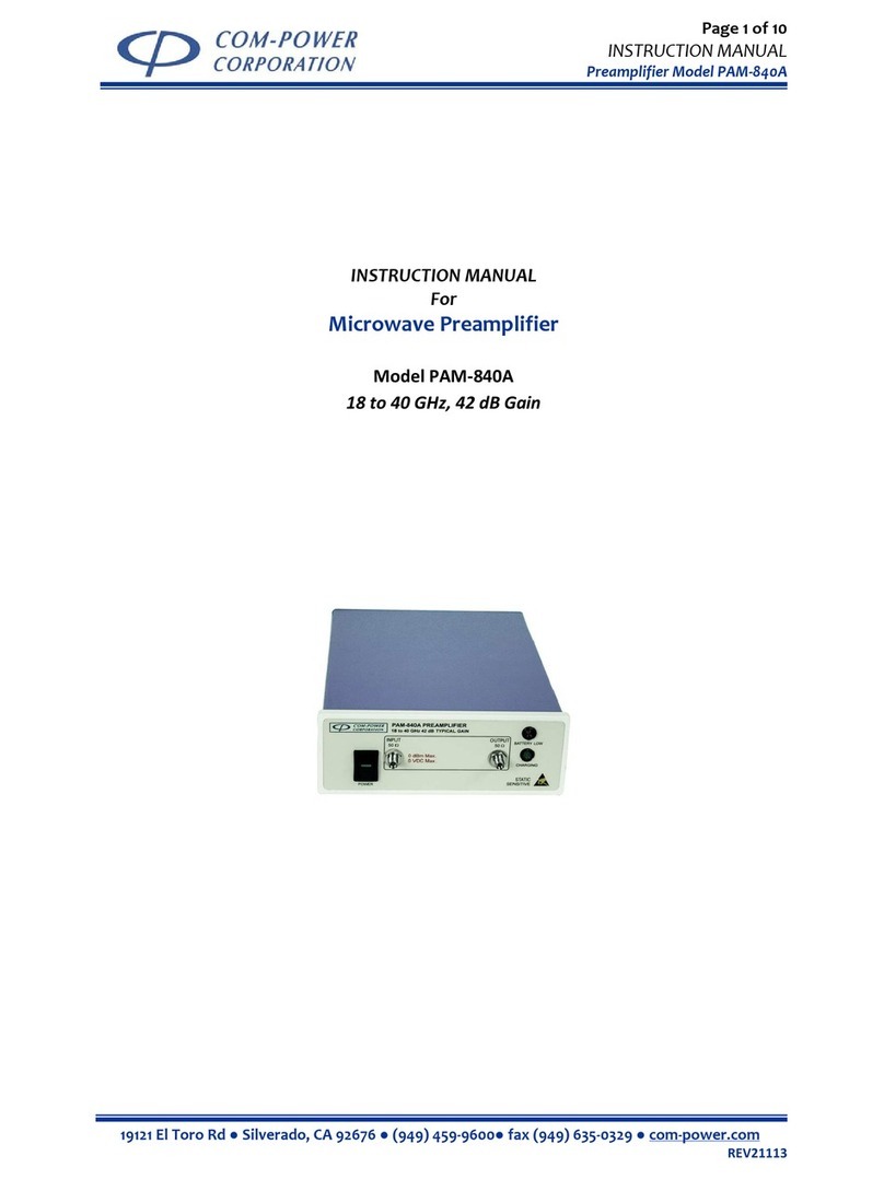 COM-power corporation PAM-840A User manual