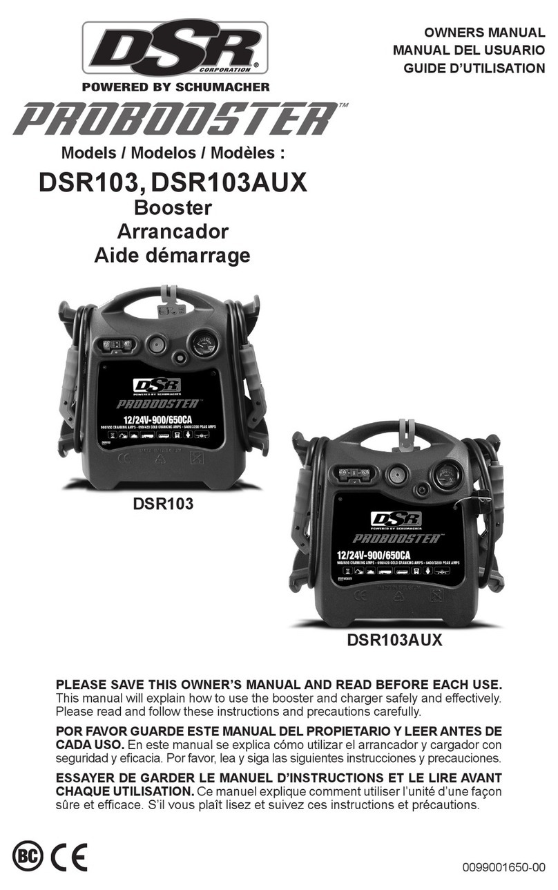 Schumacher PROBOOSTER DSR103 owner's manual